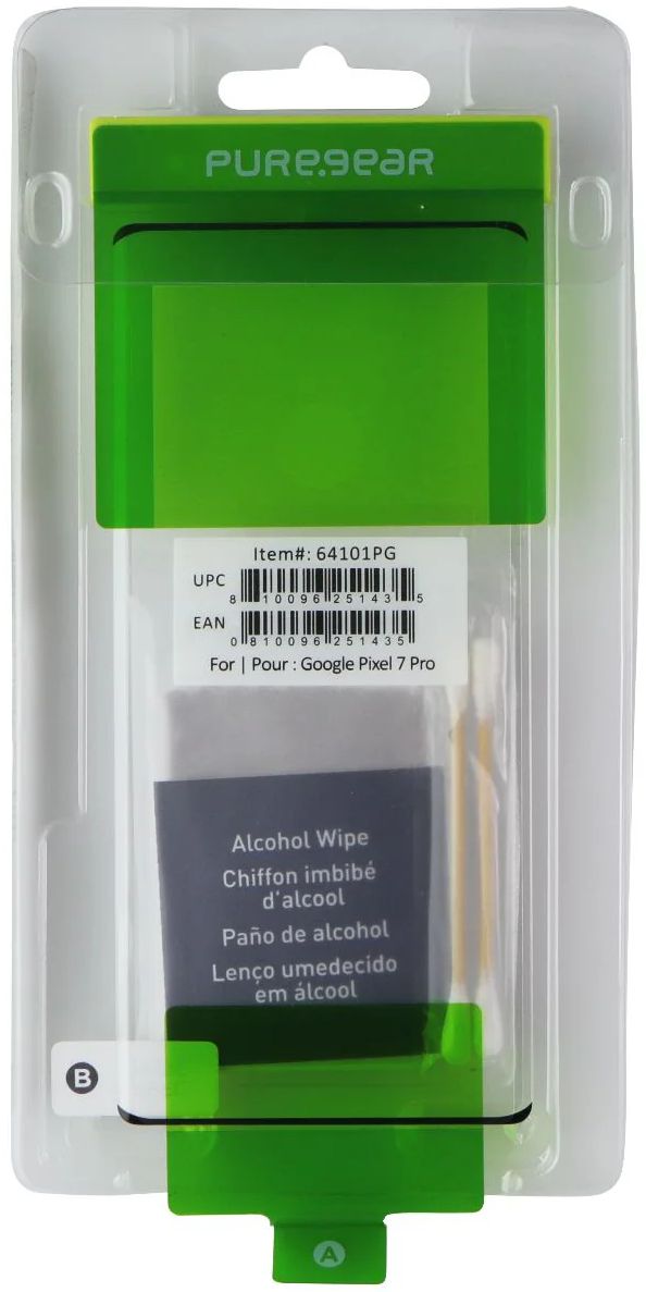 PureGear Tempered Glass Screen for Google Pixel 7 Pro (64101PG) - Clear by PureGear - Refurbished - Brand New condition - US$10.43