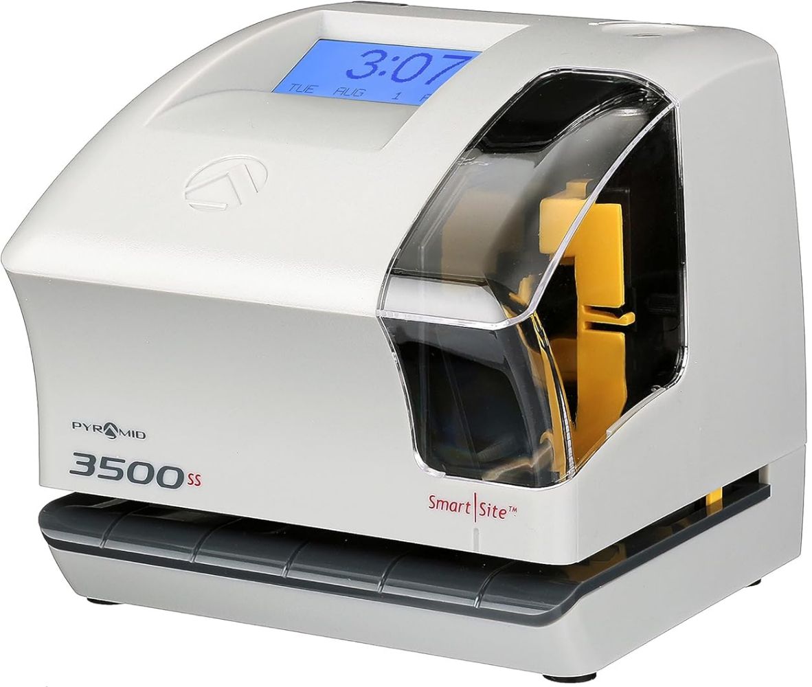 Pyramid 3500ss SmartSite Time Clock & Document Stamp - Gray by Pyramid - Image 3