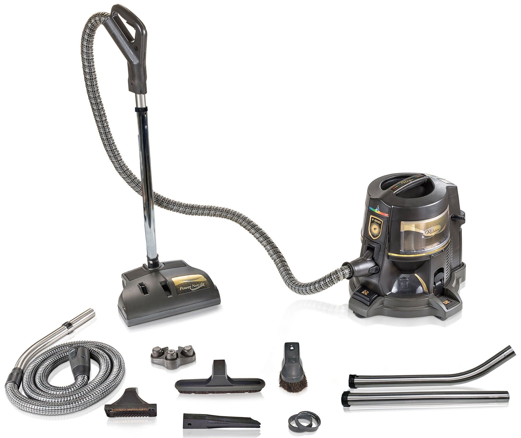 Rainbow E2 Gold Series Bagless Canister Vacuum Cleaner with 2-speed - Gold/Black by Rainbow - Image 2