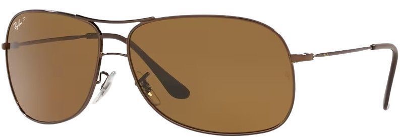 Ray-Ban Metal Aviator Sunglasses Frame RB3267 - Polished Brown/ Lenses Brown by Ray-Ban - Image 2