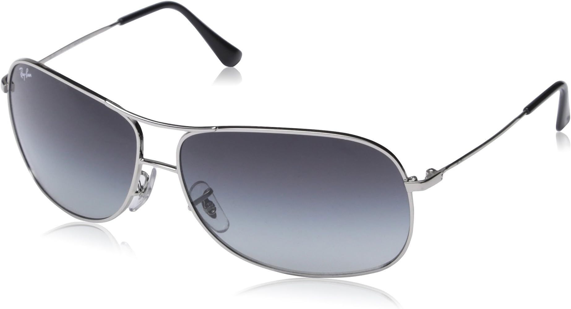 Ray-Ban Metal Aviator Sunglasses Frame RB3267 - Silver / Grey Lenses by Ray-Ban - Image 2