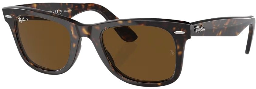 Ray-Ban RB2140 Original Wayfarer Classic Sunglasses - Tortoise Frame/Brown Lense by Ray-Ban - Image 2