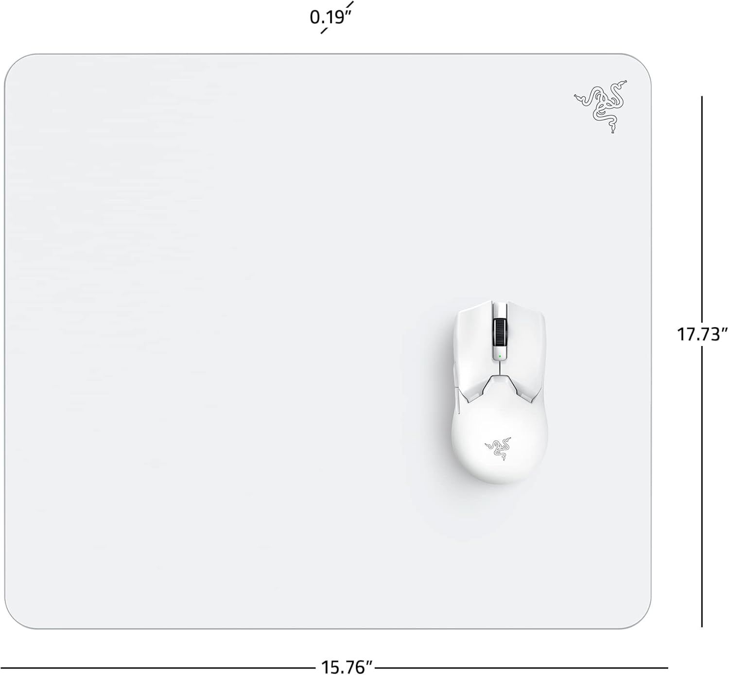 Razer Atlas Tempered Glass Gaming Mouse Mat - White by Razer - Image 2