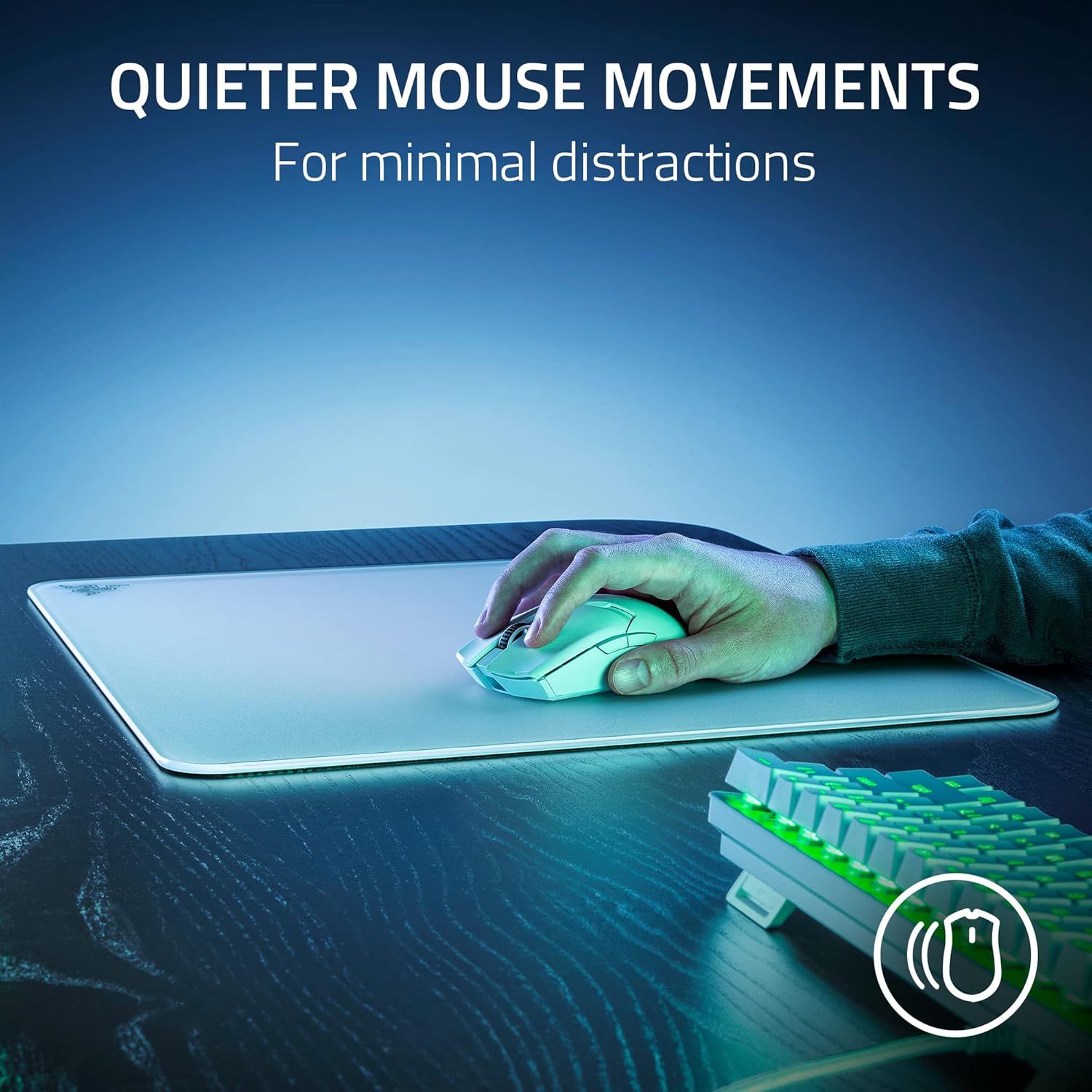 Razer Atlas Tempered Glass Gaming Mouse Mat - White by Razer - Image 7