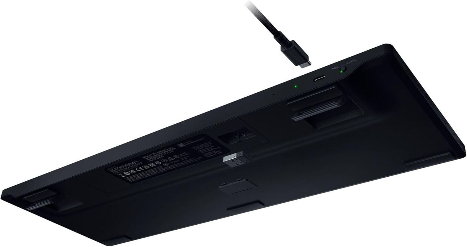 Razer BlackWidow V4 Low-Profile HyperSpeed Keyboard (Yellow Switches) - Black by Razer - Image 4