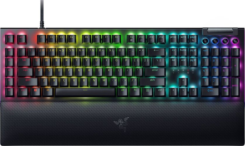 Razer BlackWidow V4 Mechanical Gaming Keyboard (Green Switch) - Black by Razer - Refurbished - Very Good condition - US$145.98