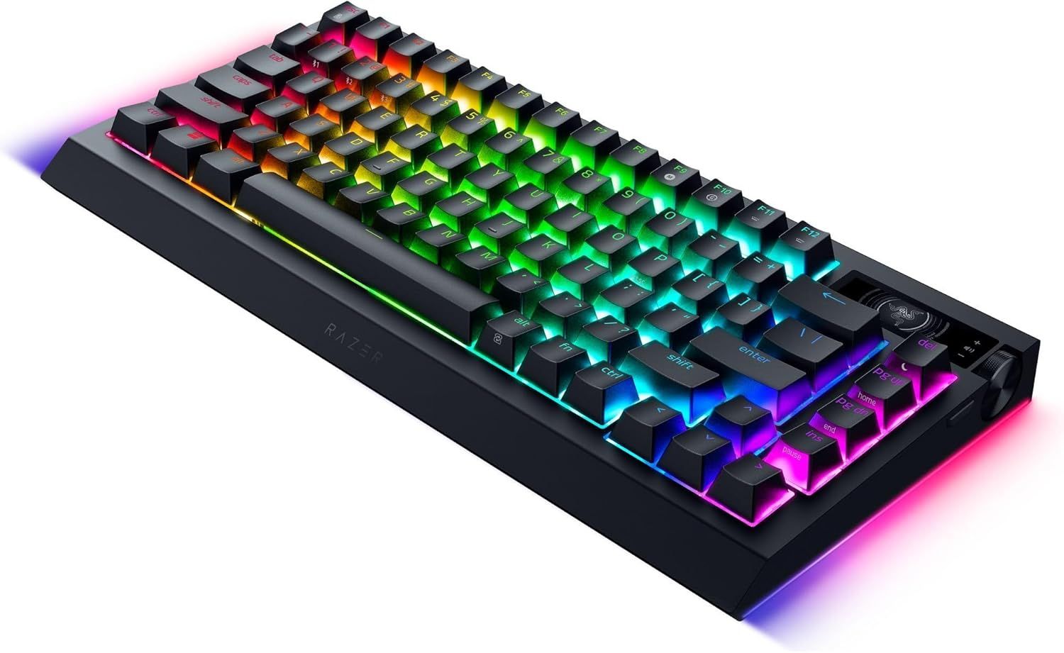 Razer BlackWidow V4 Pro 75% Wireless Hot-Swappable Mechanical Keyboard (Orange Switches) - Black by Razer - Image 2
