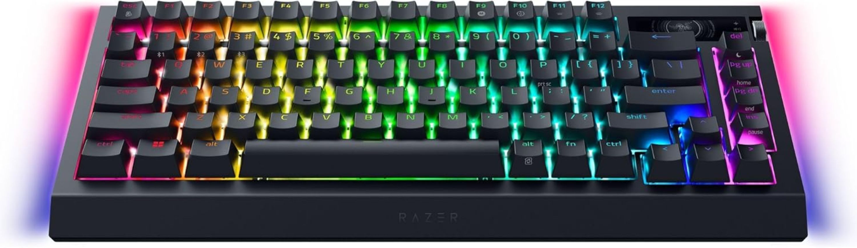 Razer BlackWidow V4 Pro 75% Wireless Hot-Swappable Mechanical Keyboard (Orange Switches) - Black by Razer - Image 3