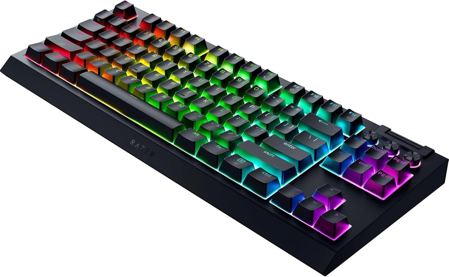Razer BlackWidow V4 TKL Hyperspeed Keyboard (Green Switches) - Black by Razer - Image 2