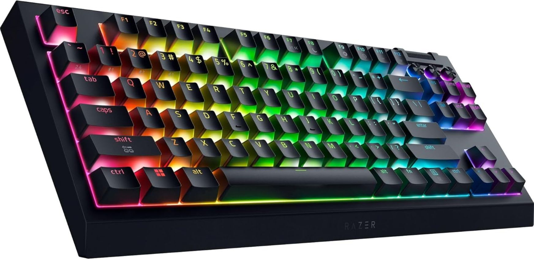 Razer BlackWidow V4 TKL Hyperspeed Keyboard (Green Switches) - Black by Razer - Image 3