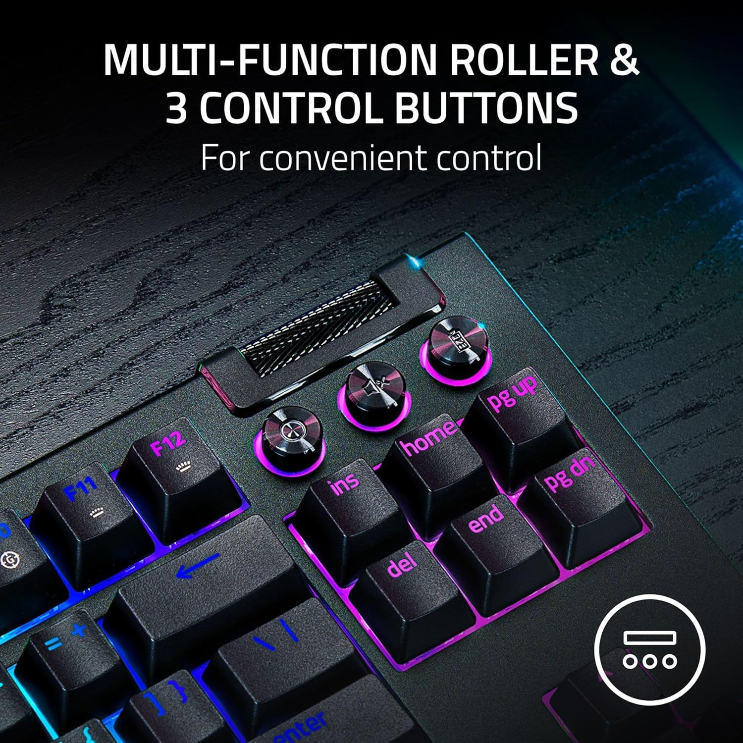 Razer BlackWidow V4 TKL Hyperspeed Keyboard (Green Switches) - Black by Razer - Image 8