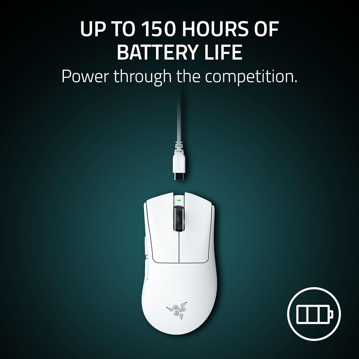Razer DeathAdder V4 Pro Wireless Gaming Mouse - White by Razer - Refurbished - Very Good condition - Image 11