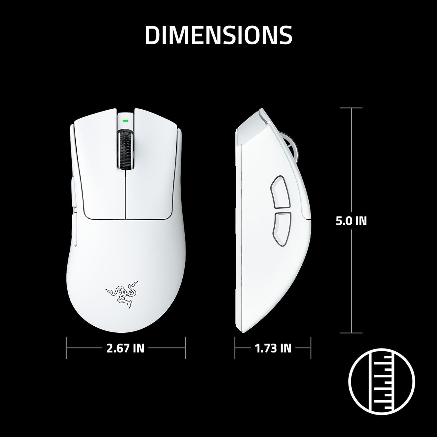 Razer DeathAdder V4 Pro Wireless Gaming Mouse - White by Razer - Refurbished - Very Good condition - Image 13
