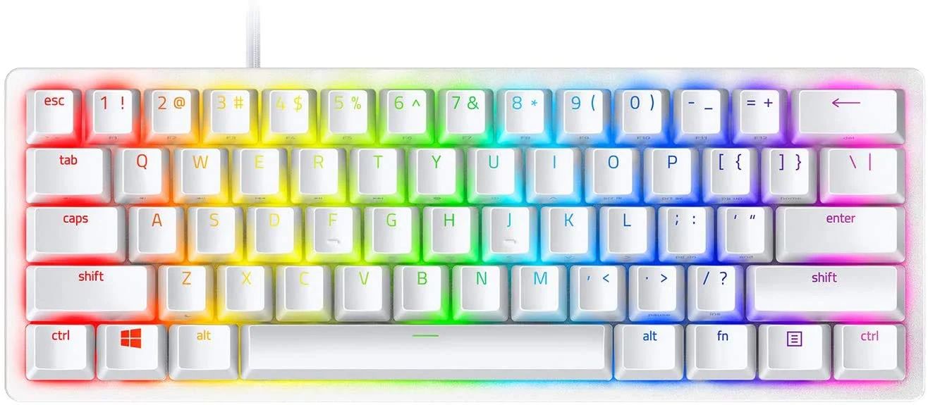 Razer Huntsman Mini 60% Optical Analog Gaming Keyboard - Mercury by Razer - Refurbished - Very Good condition - US$65.48