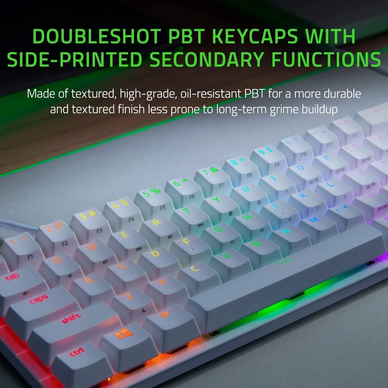 Razer Huntsman Mini 60% Optical Analog Gaming Keyboard - Mercury by Razer - Refurbished - Very Good condition - Image 2