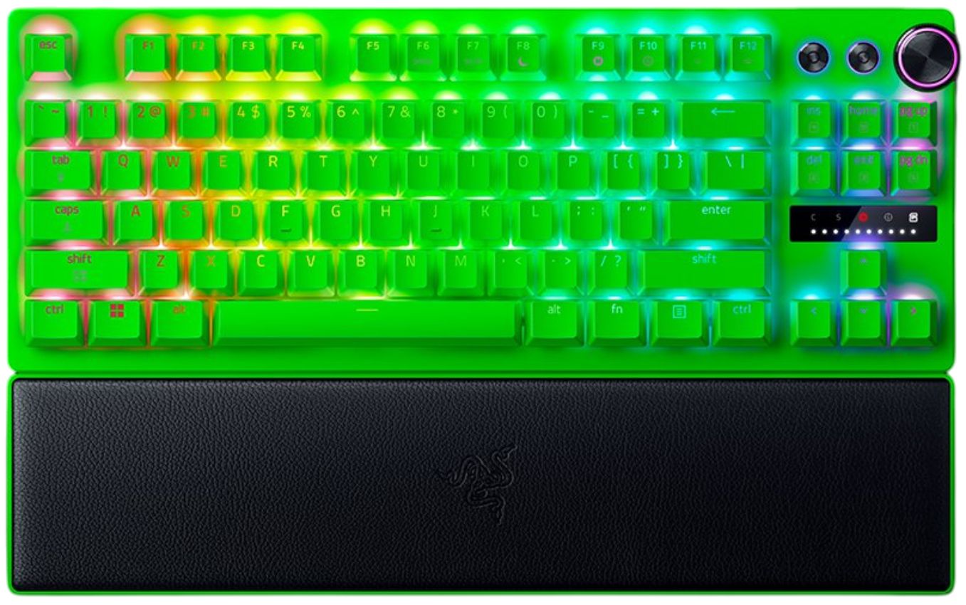 Razer Huntsman V3 Pro TKL 8KHz Gaming Keyboard - Esport Green Edition by Razer - Refurbished - Very Good condition - US$223.48