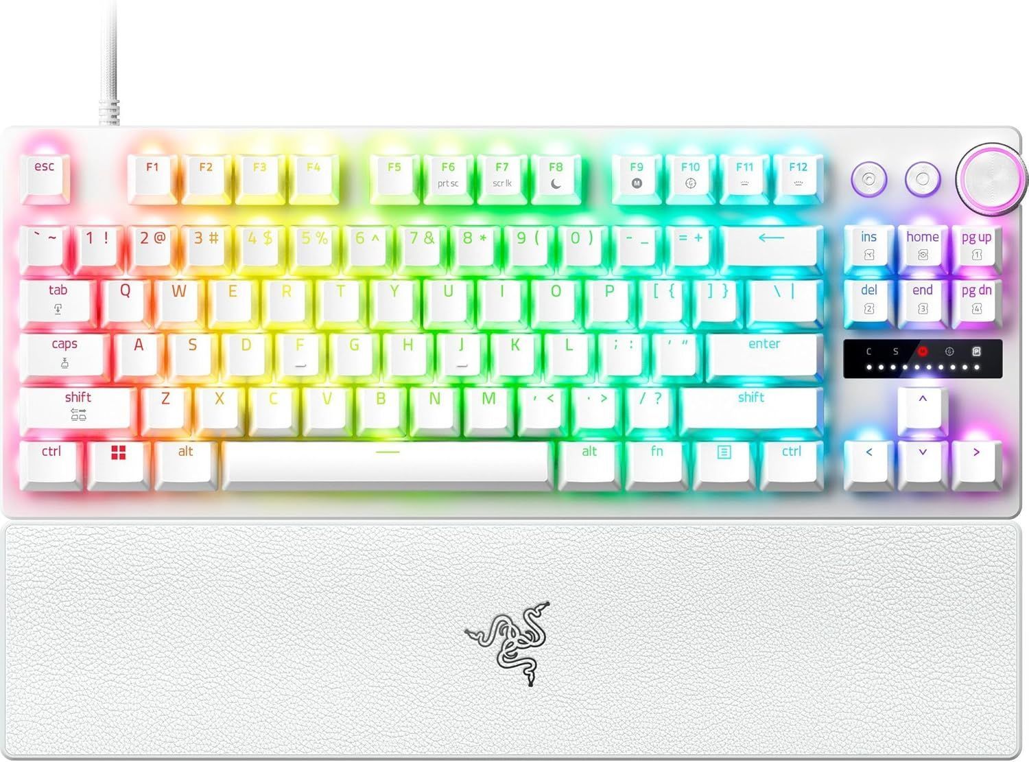 Razer Huntsman V3 Pro TKL 8KHz Gaming Keyboard - White by Razer - Refurbished - Very Good condition - US$151.98