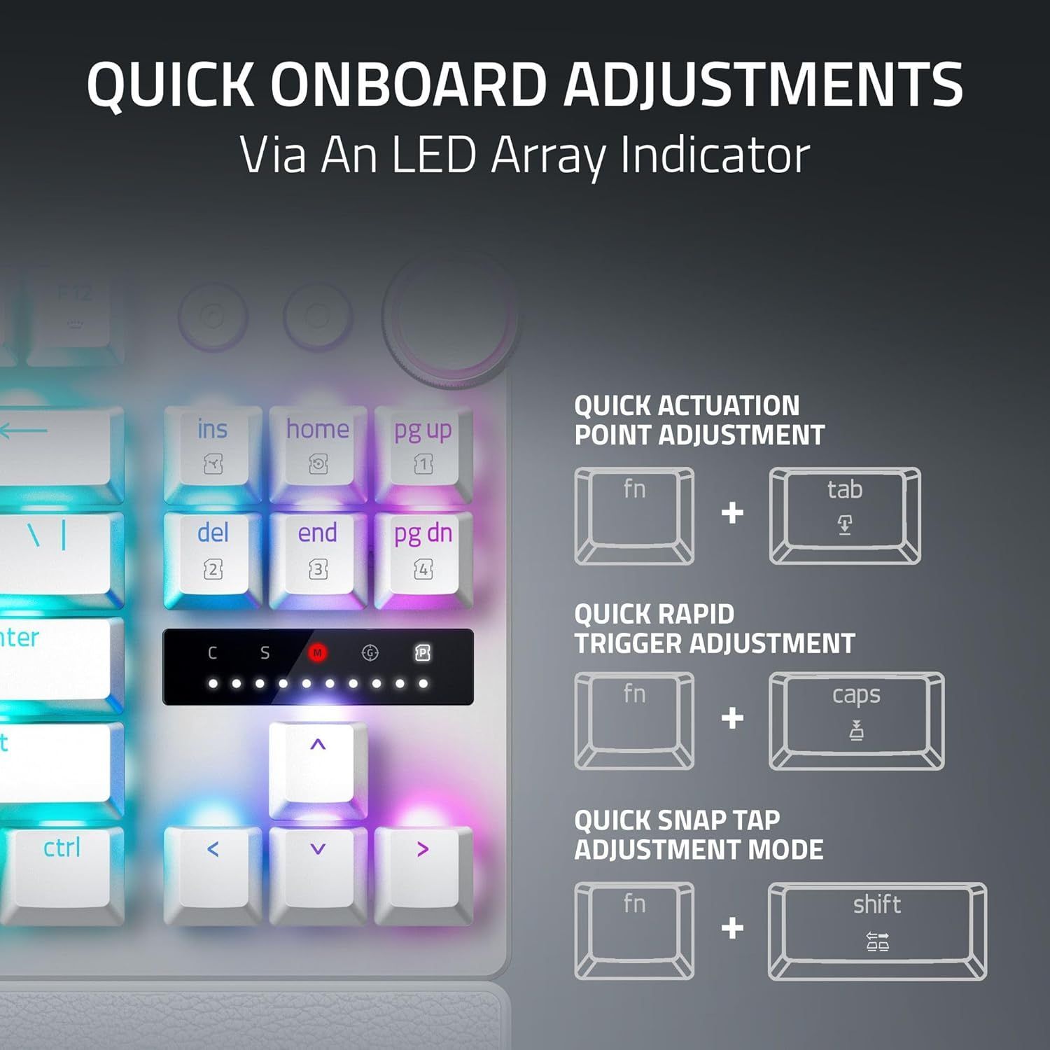 Razer Huntsman V3 Pro TKL 8KHz Gaming Keyboard - White by Razer - Image 11
