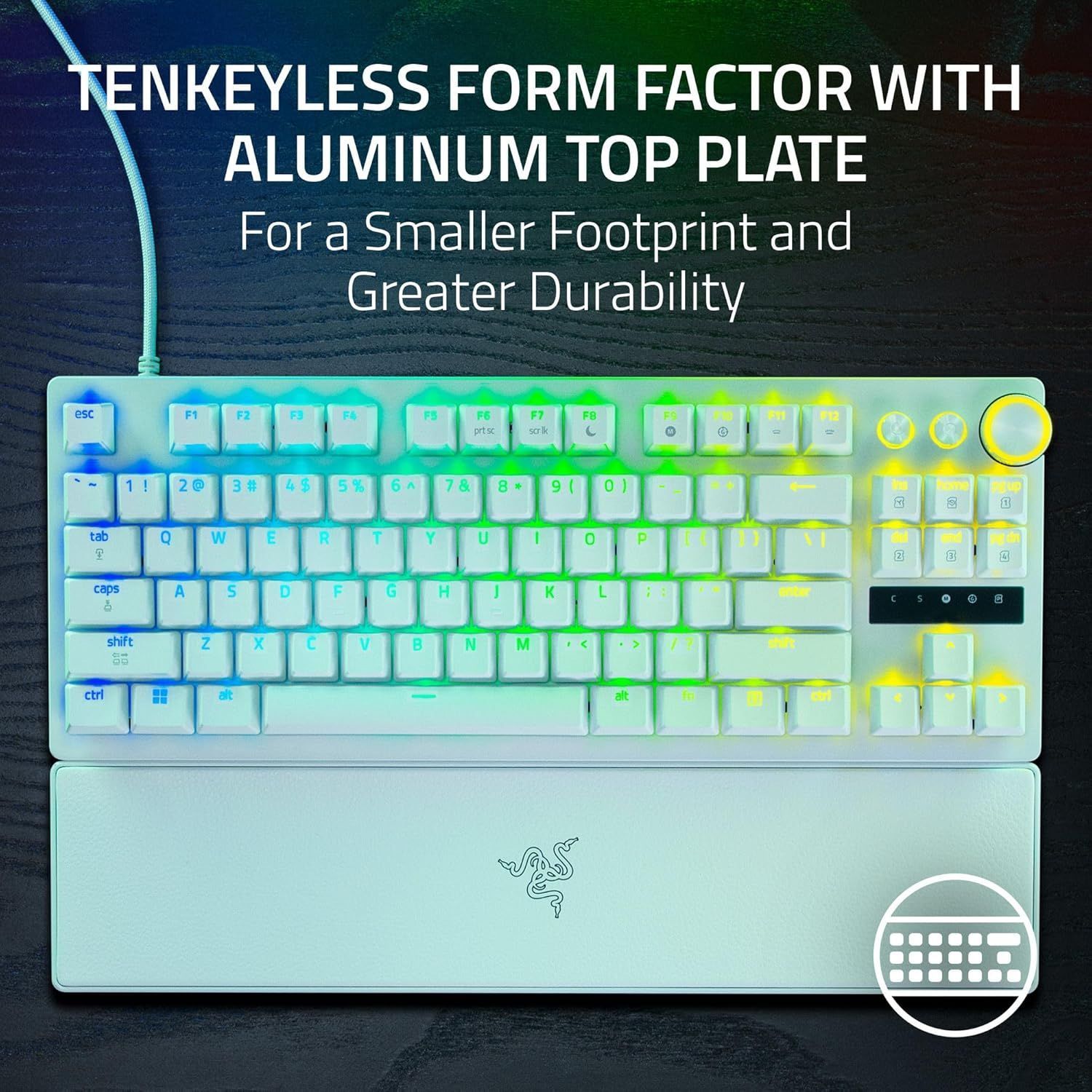 Razer Huntsman V3 Pro TKL 8KHz Gaming Keyboard - White by Razer - Image 14
