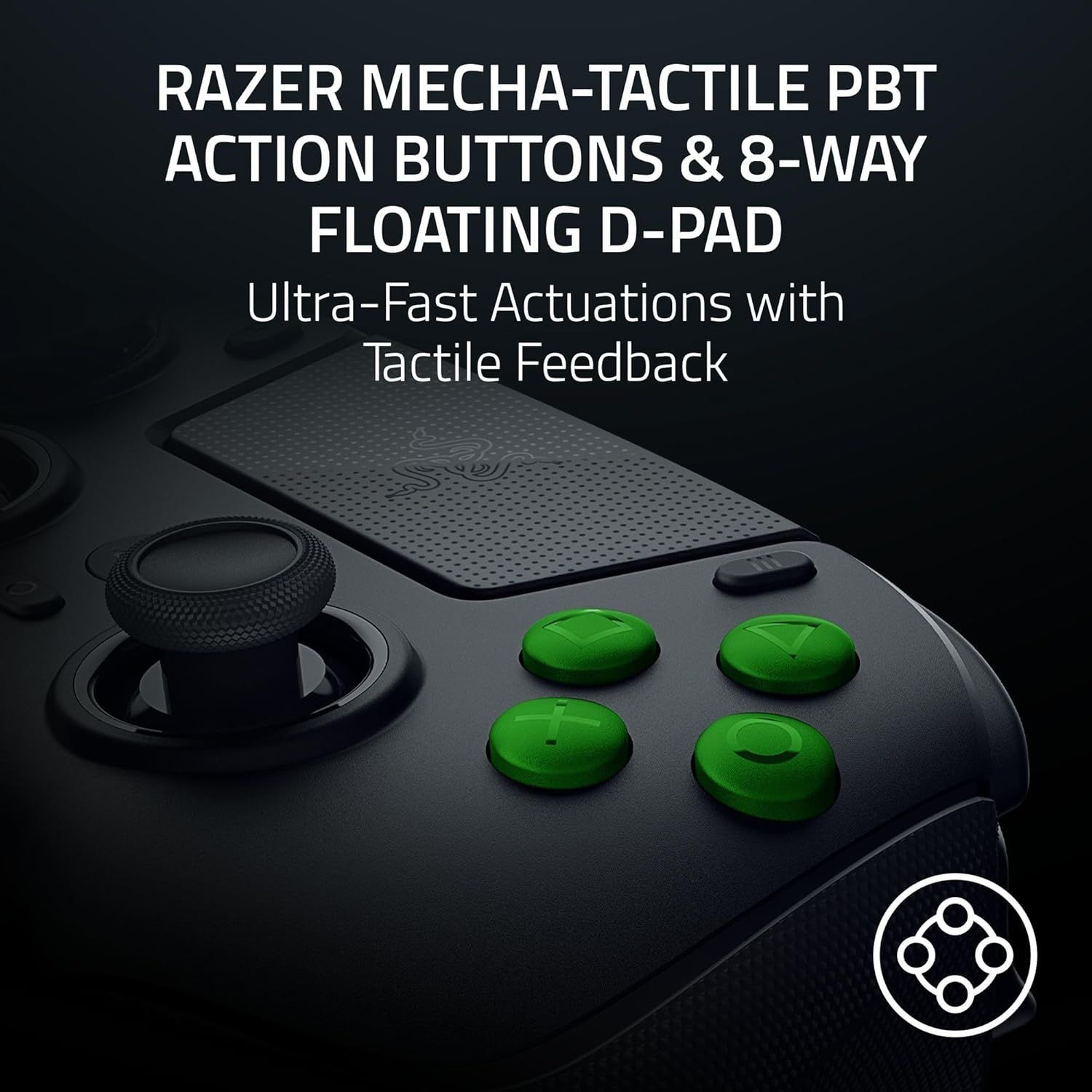 Razer Raiju V3 Pro Wireless Gaming Controller for PS5 - Esports Green Edition by Razer - Image 13
