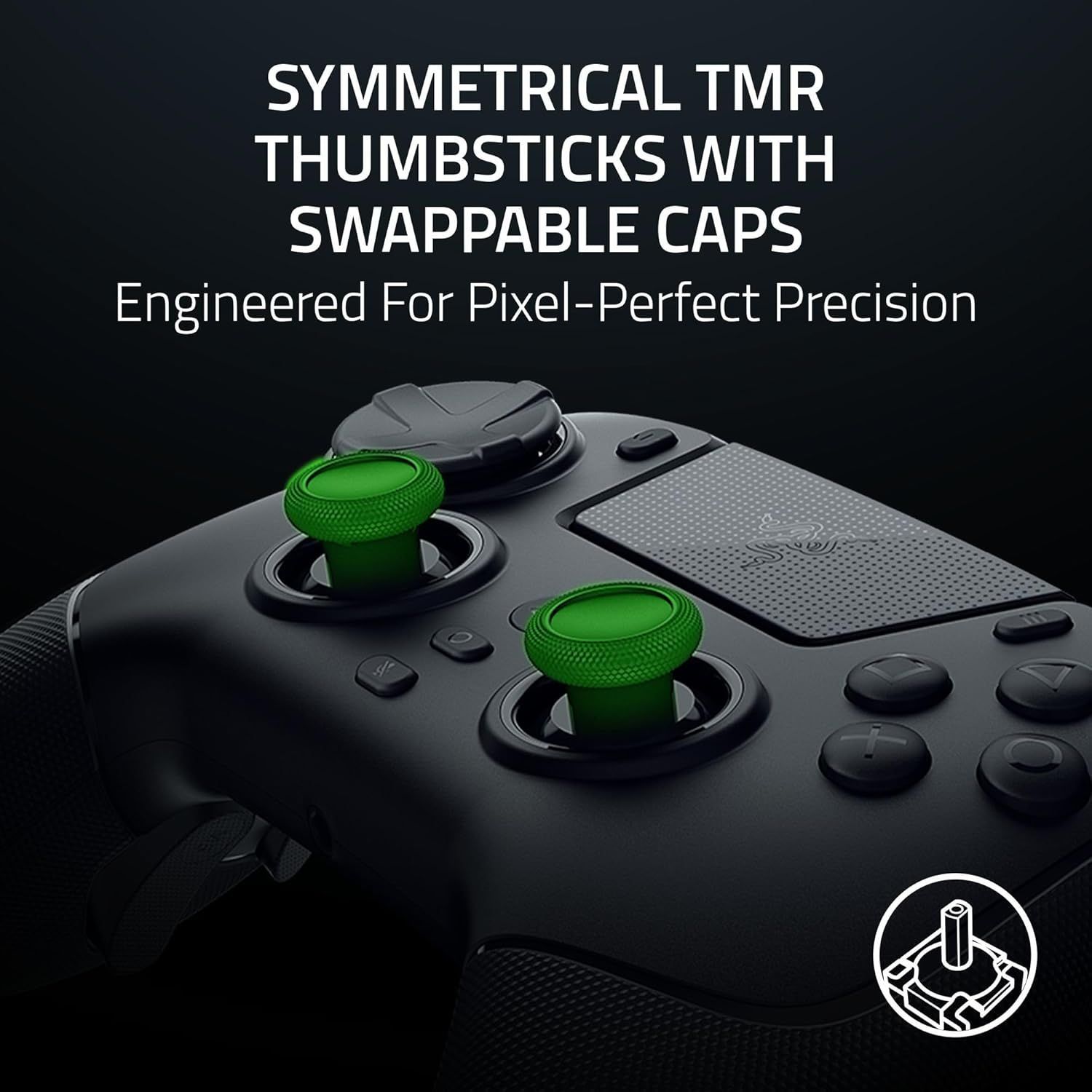 Razer Raiju V3 Pro Wireless Gaming Controller for PS5 - Esports Green Edition by Razer - Image 9