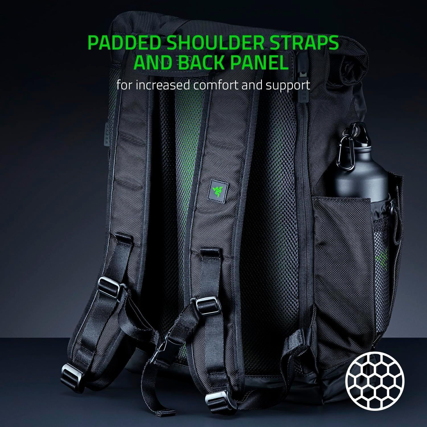 Razer Recon 15-inch Rolltop Backpack - Black by Razer - Image 9