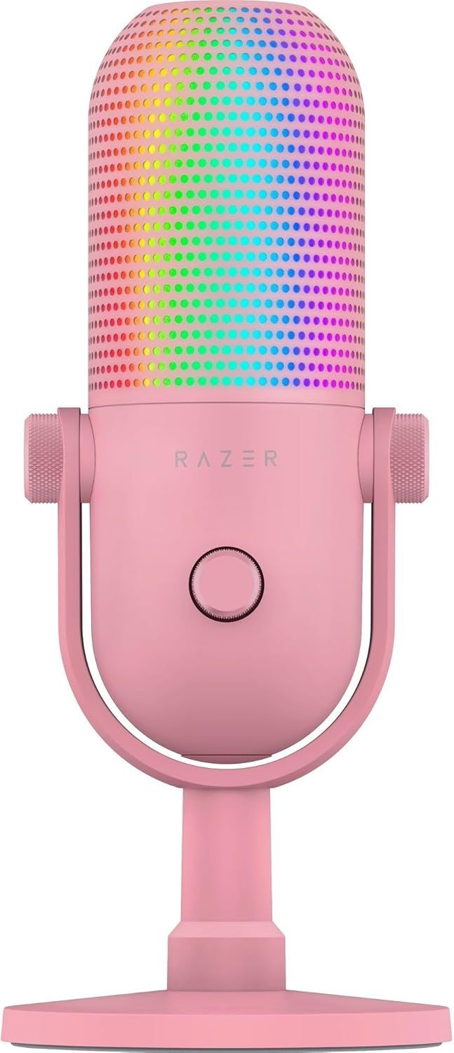 Razer Seiren V3 Chroma Condenser USB Microphone - Quartz Pink by Razer - Refurbished - Very Good condition - US$85.48