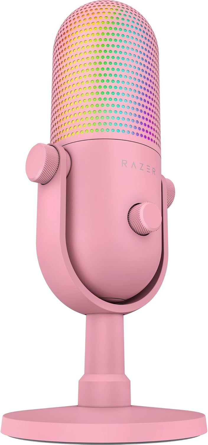 Razer Seiren V3 Chroma Condenser USB Microphone - Quartz Pink by Razer - Image 2