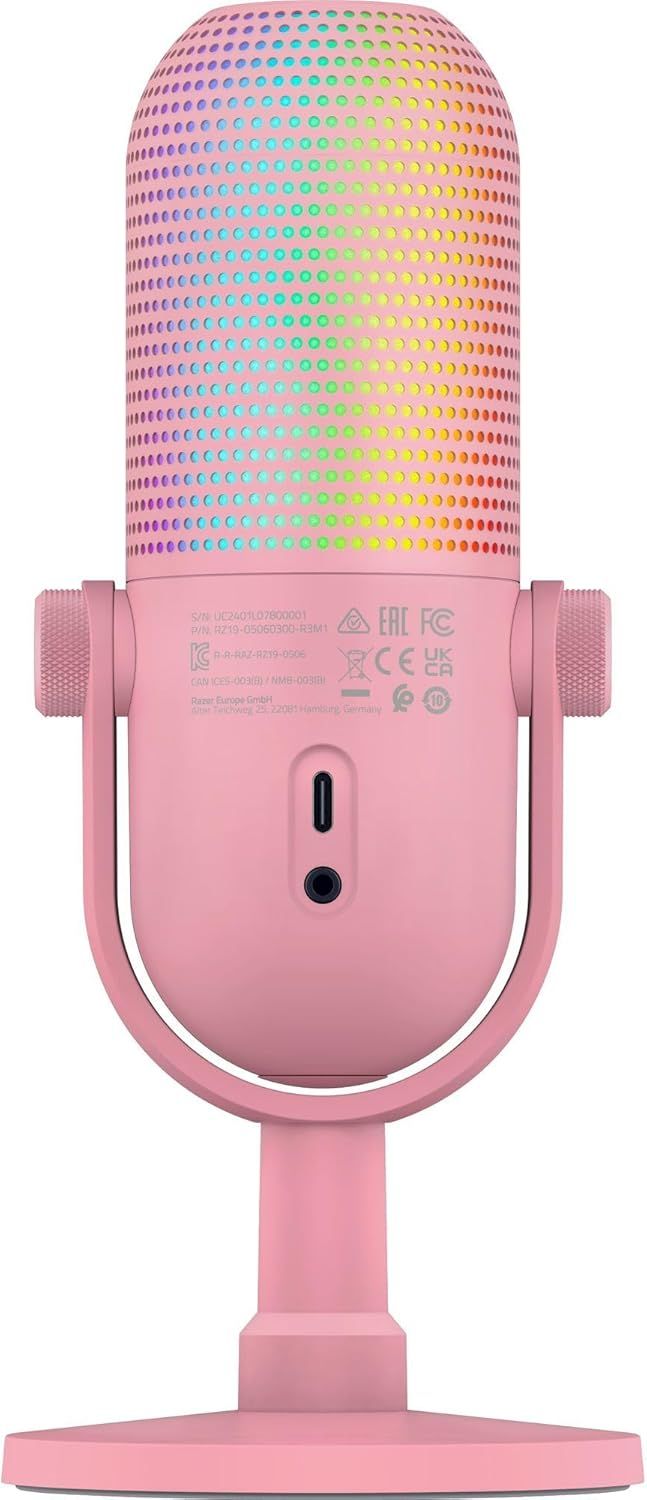 Razer Seiren V3 Chroma Condenser USB Microphone - Quartz Pink by Razer - Image 3