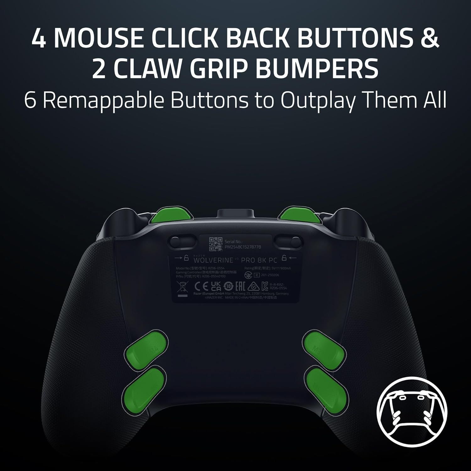Razer Wolverine V3 Pro 8K Wireless Gaming Controller for PC - Black - Very Good by Razer - Image 9