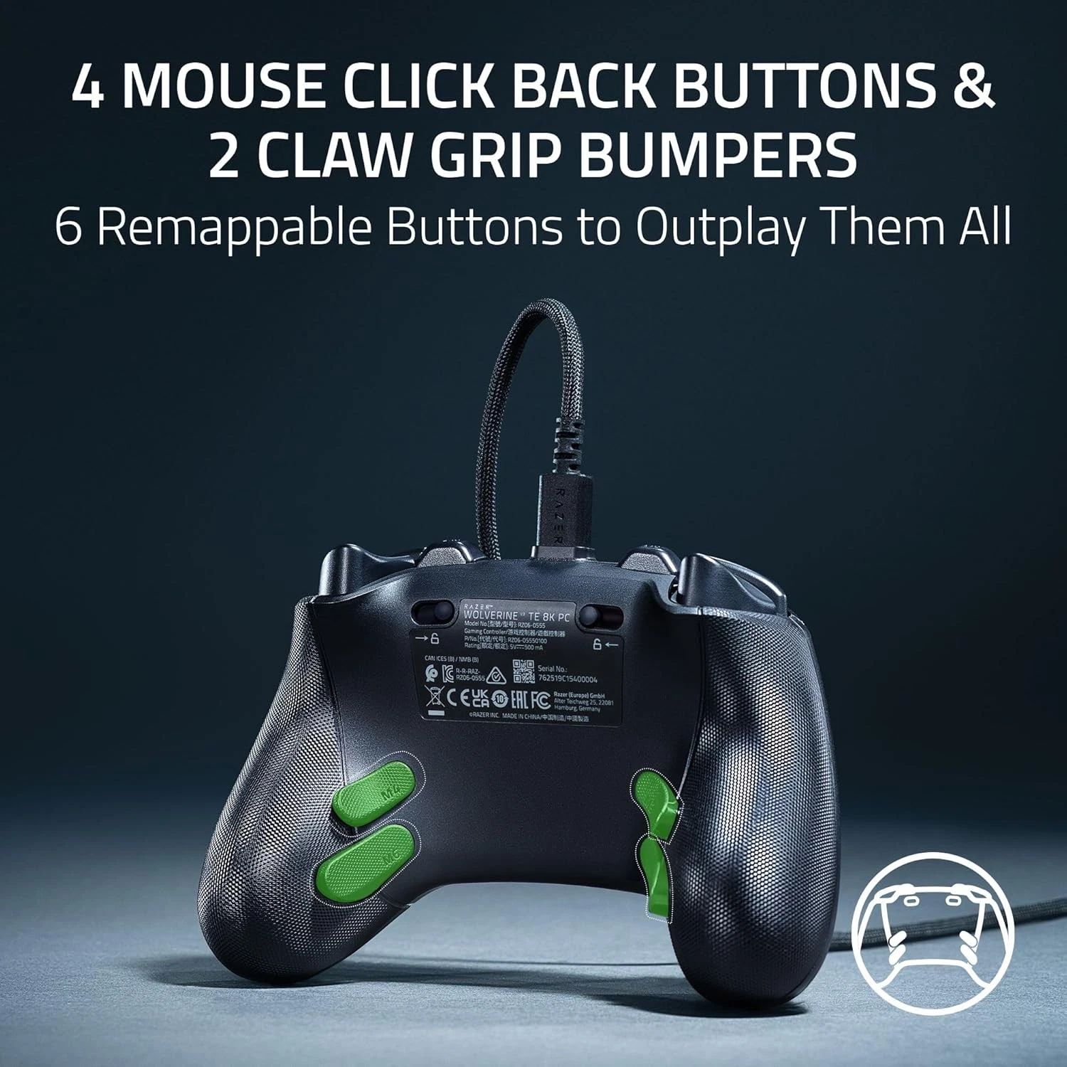 Razer Wolverine V3 Tournament Edition 8K PC Wired Controller - Black by Razer - Image 8