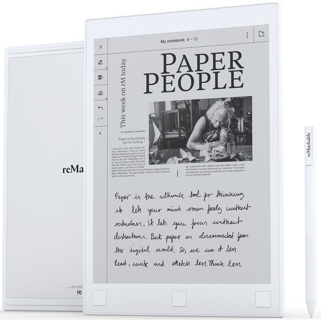 中古 - reMarkable 2 Amazon.com : reMarkable 2 Tablet with 10.3” Digital Paper Display