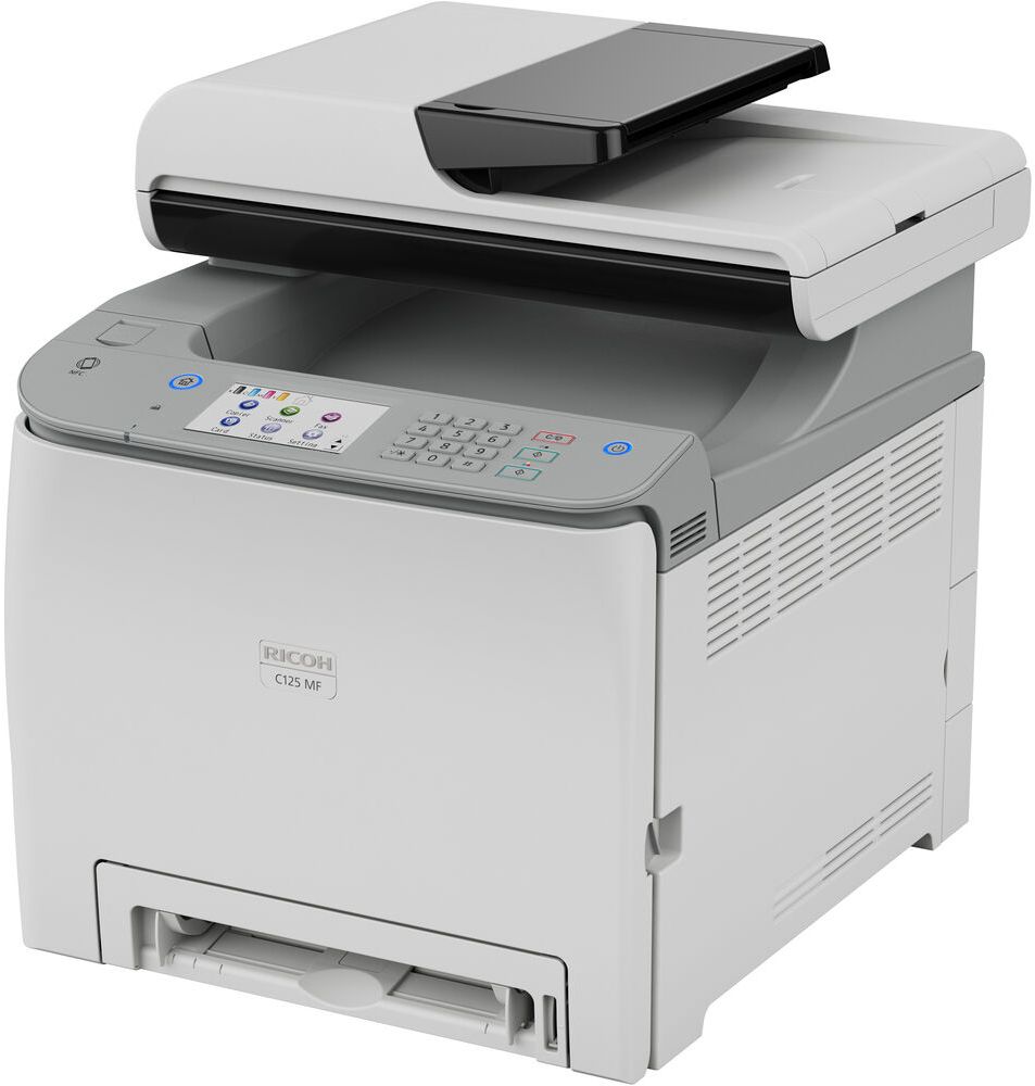 RICOH C125 MF Color Laser Multifunction Printer - Gray by RICOH - Image 3