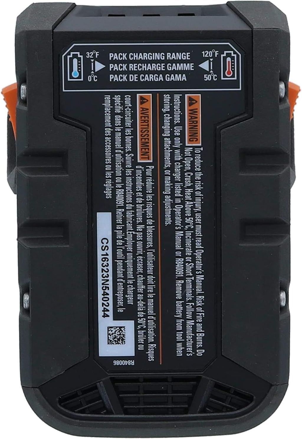 Ridgid Genuine AC840086 18V 2AH Hyper Lithium-Ion Single Battery - Black by Ridgid - Image 3