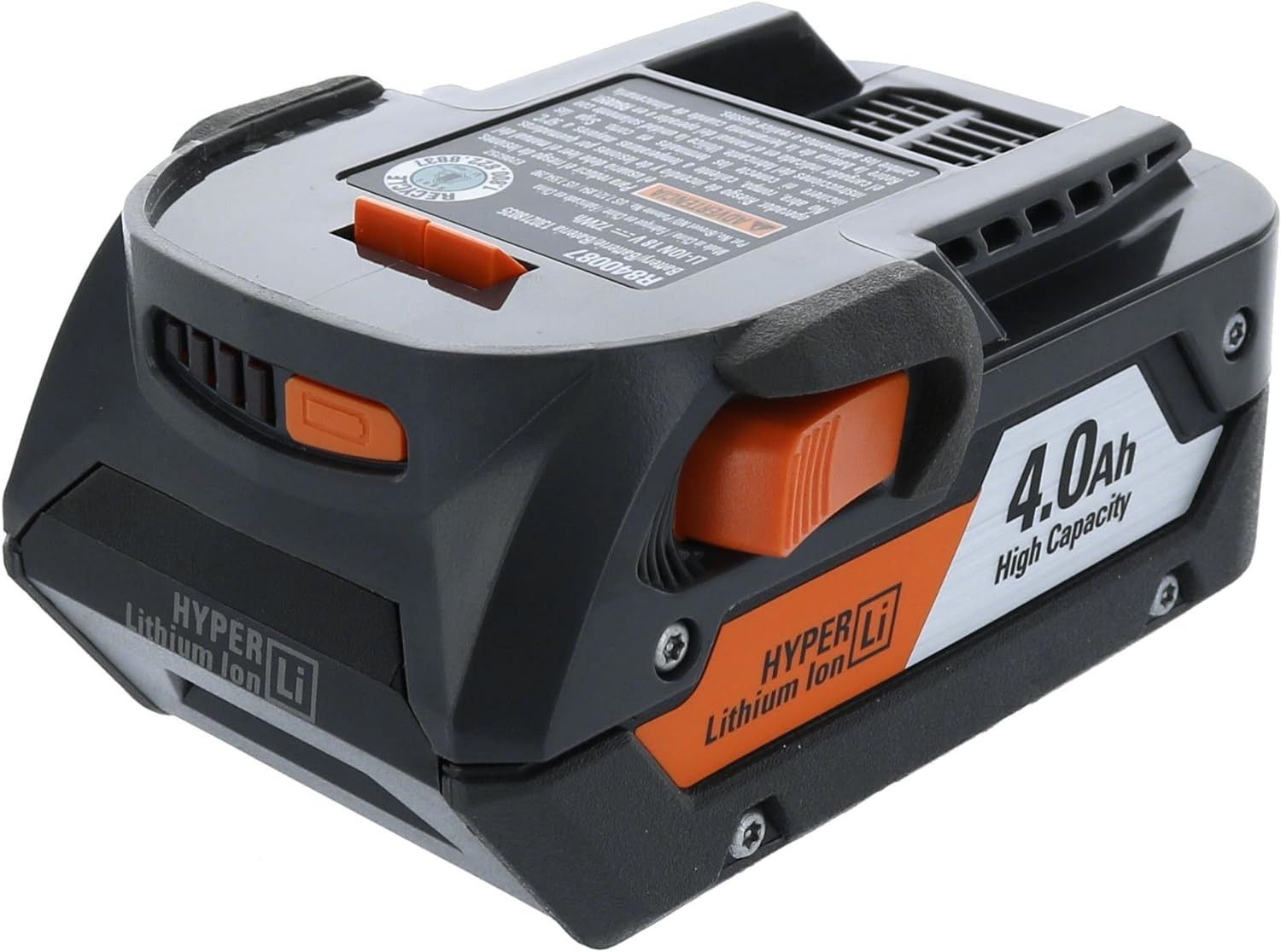 Ridgid Genuine OEM R840087 18V Hyper Lithium-Ion 4AH Single Battery - Black by Ridgid - Refurbished - Very Good condition - US$56.48