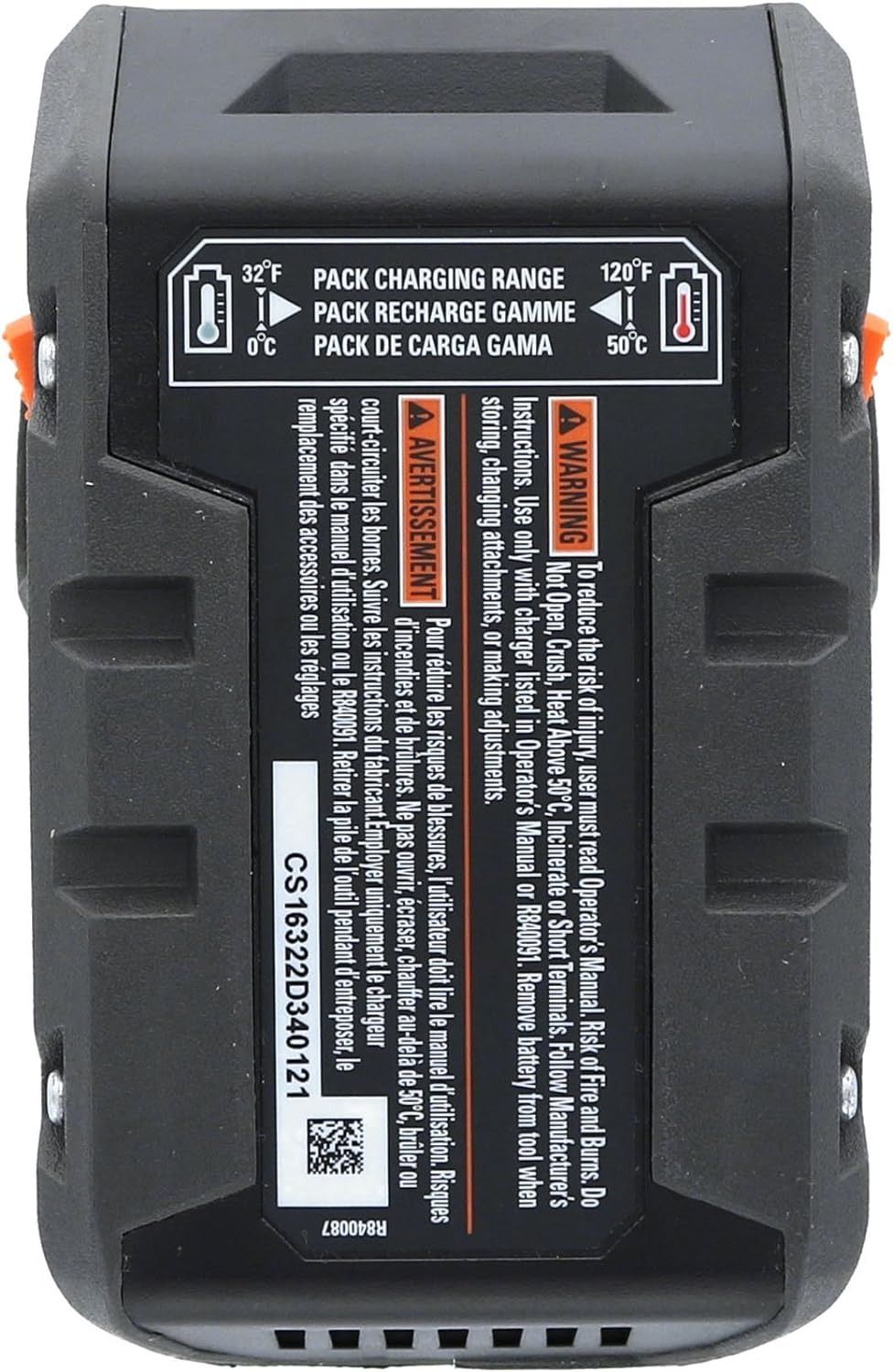Ridgid Genuine OEM R840087 18V Hyper Lithium-Ion 4AH Single Battery - Black by Ridgid - Image 3