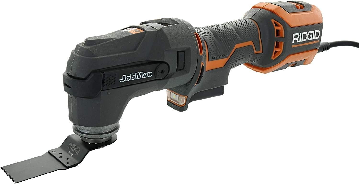 Ridgid R28602 JobMax 4 Amp Corded Multi Tool with Replaceable Head - Black by Ridgid - Refurbished - Very Good condition - US$101.48
