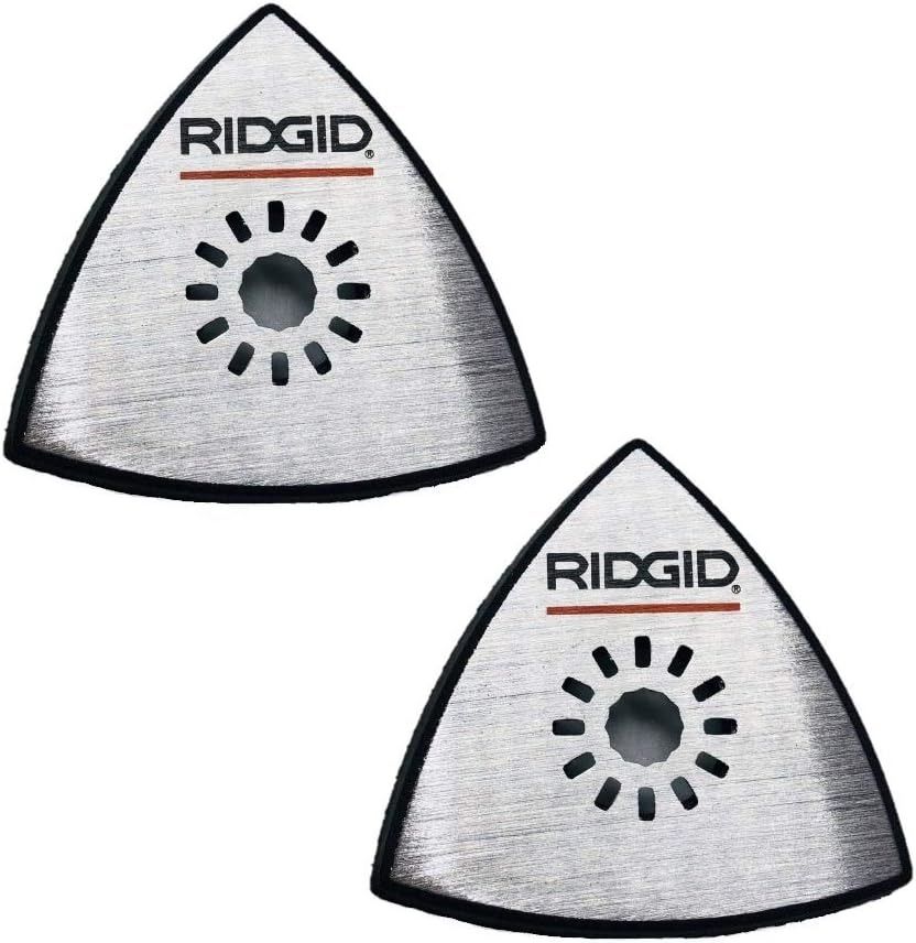 Ridgid R8223404 JobMax Multi-Tool Head Replacement Detail Sanding Backing Pad (2 Pack) - Silver by Ridgid - Refurbished - Very Good condition - US$35.98