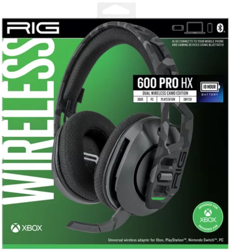 RIG 600 Pro HX Dual Wireless Gaming Headset for Xbox - Urban Camo by RIG - Refurbished - Very Good condition - Image 3