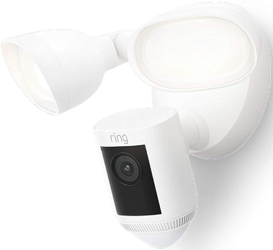 Ring Floodlight Cam Wired Pro with Bird’s Eye View and 3D Motion Detection - White by Ring - Refurbished - Like New condition - US$187.48