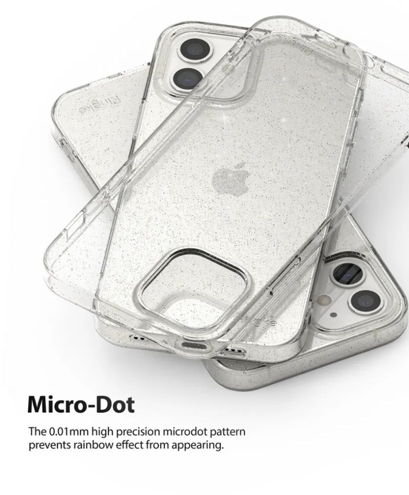 Ringke Air Series Phone Case for iPhone 12 Mini - Glitter Clear - Brand New by Ringke - Image 3