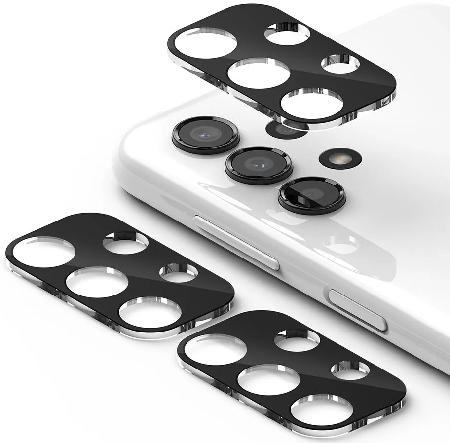 Ringke Camera Full Cover Glass Protector for Samsung Galaxy A13 4G (3 Pack) - Black by Ringke - Refurbished - Brand New condition - US$10.08