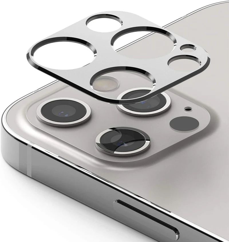 Ringke Camera Styling Lens Protector for iPhone 12 Pro Max - Silver by Ringke - Refurbished - Brand New condition - US$8.78
