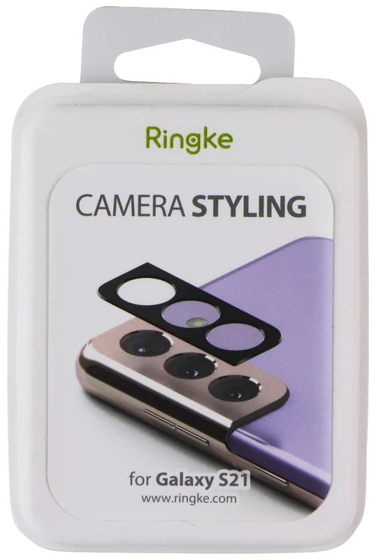 Ringke Camera Styling Lens Protector for Samsung Galaxy S21 - Black by Ringke - Image 2