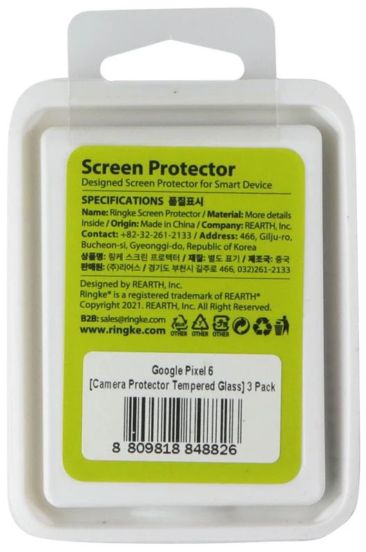 Ringke Tempered Glass Camera Lens Protector for Google Pixel 6 (3 Pack) - Clear by Ringke - Image 3