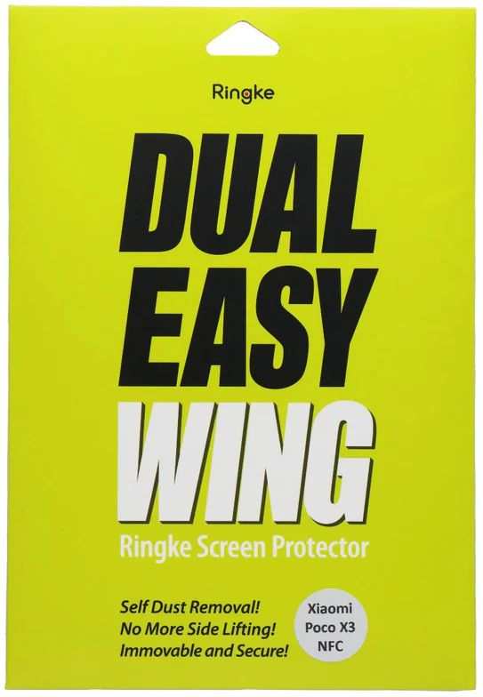 Ringke Dual Easy Wing Screen Protector for Xiaomi Poco X3 NFC (2 Pack) - Clear by Ringke - Refurbished - Brand New condition - Image 2