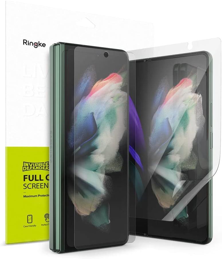 Ringke Full Coverage Screen Protector for Samsung Galaxy Z Fold3 - Clear by Ringke - Refurbished - Brand New condition - US$8.78