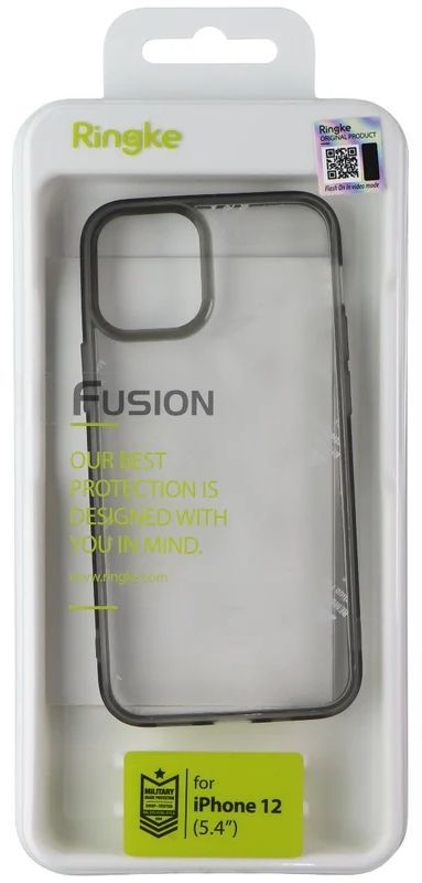 Ringke Fusion Phone Case for iPhone 12 mini - Smoke Black by Ringke - Refurbished - Brand New condition - Image 2