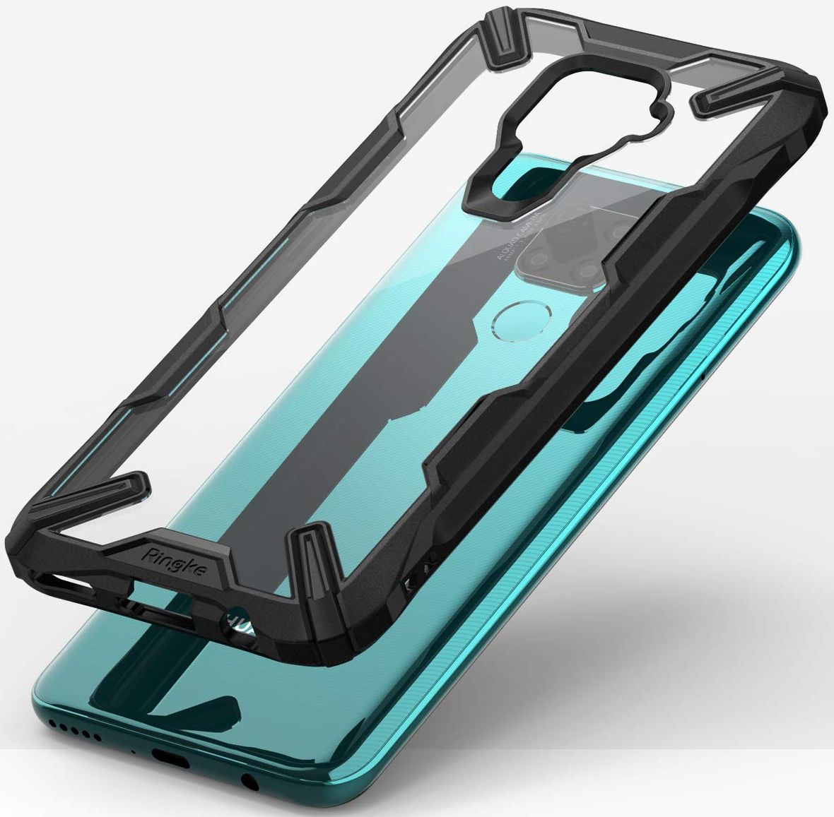 Ringke Fusion X Phone Case for Huawei Mate 30 Lite - Clear/Black by Ringke - Refurbished - Brand New condition - Image 2