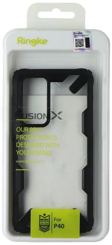 Ringke Fusion X Phone Case for Huawei P40 - Clear/Black by Ringke - Refurbished - Brand New condition - Image 2